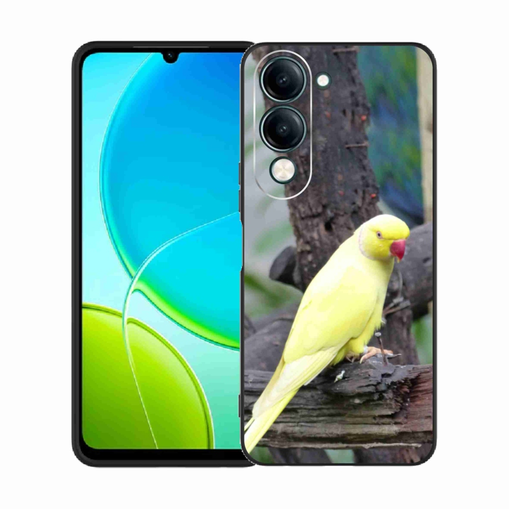 Zselés borítás mmCase a Vivo Y29S 5G készülékhez - papagáj alexander sárga