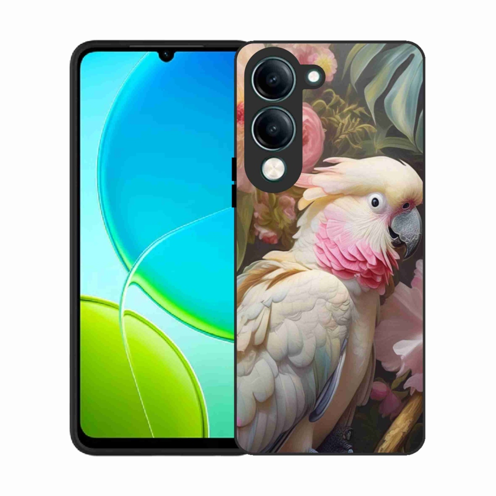 Gél borítás mmCase a Vivo Y29S 5G készülékhez - papagáj kakadu rózsaszín 2