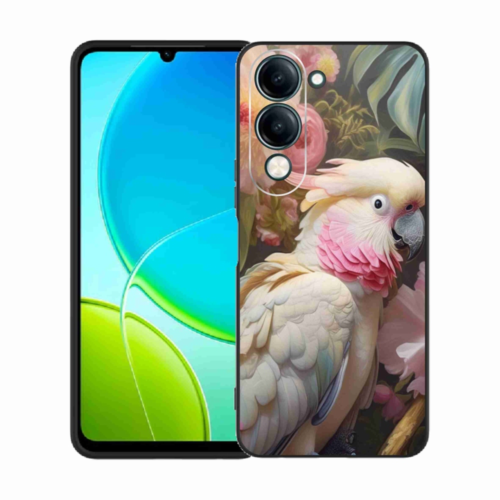 Gél borítás mmCase a Vivo Y29S 5G készülékhez - papagáj kakadu rózsaszín 2