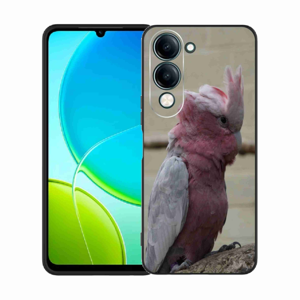 Zselés borítás mmCase a Vivo Y29S 5G készülékhez - papagáj kakadu rózsaszínű