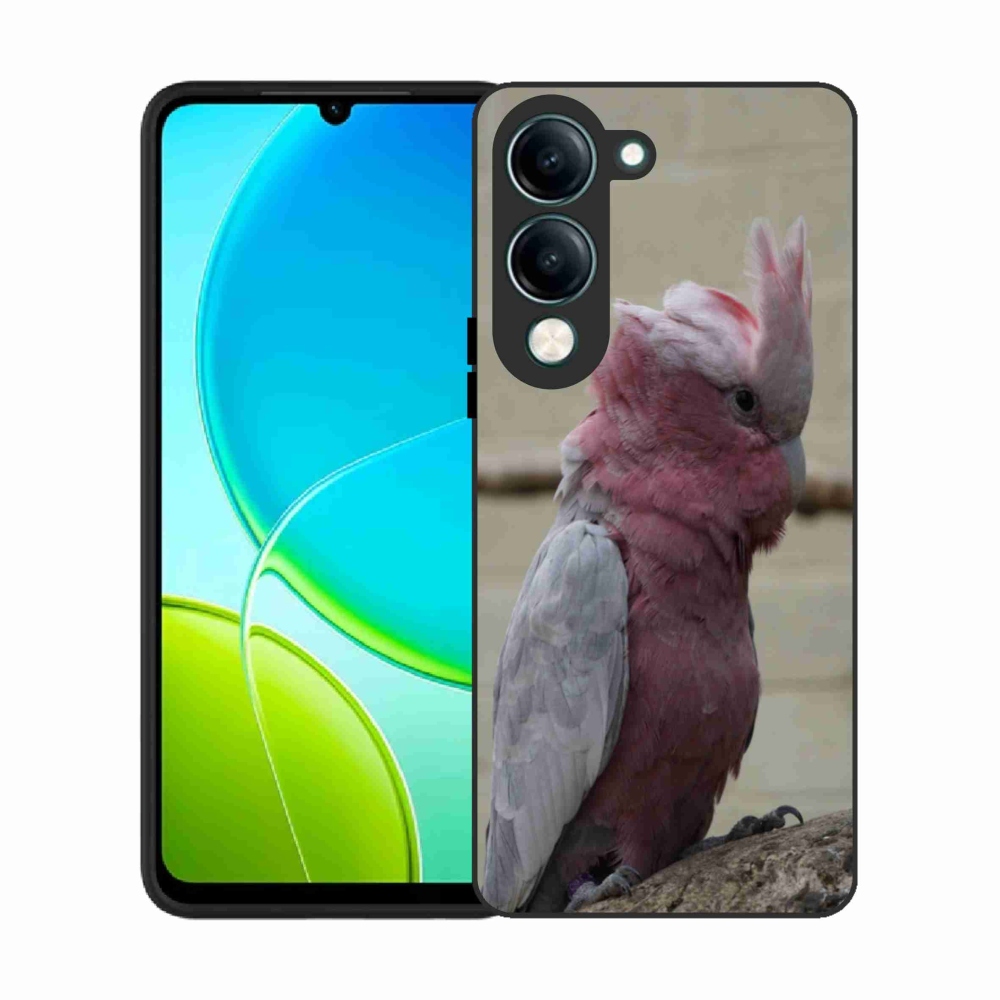 Zselés borítás mmCase a Vivo Y29S 5G készülékhez - papagáj kakadu rózsaszínű