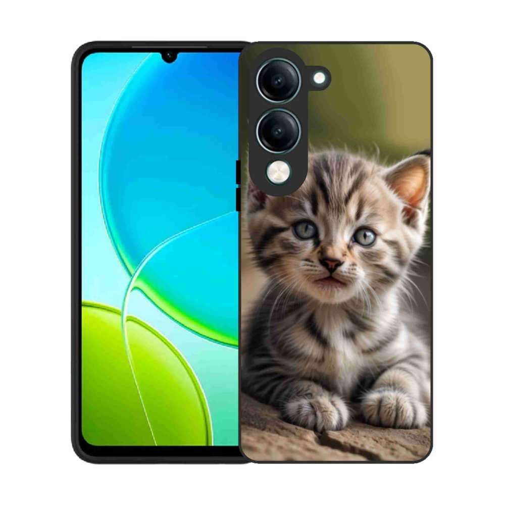 Gél borító mmCase a Vivo Y29S 5G-hez - aranyos cica 9