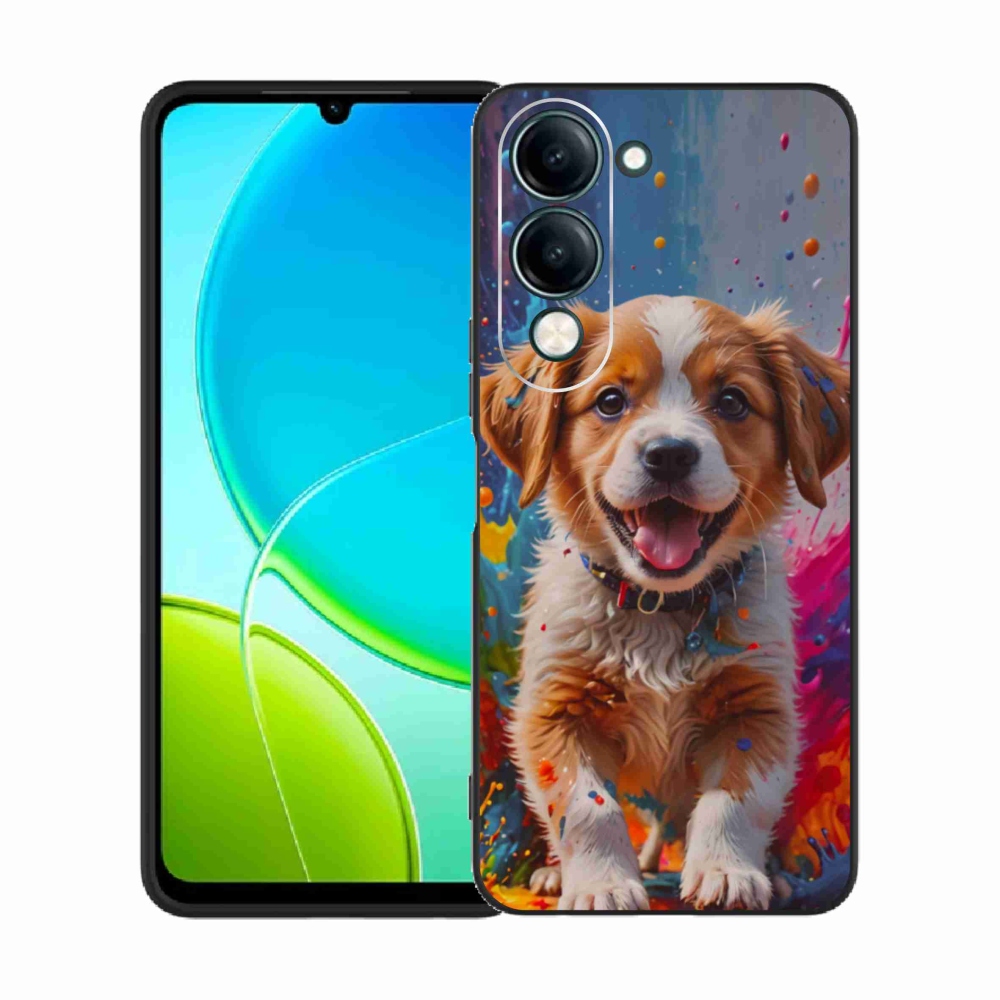 Gélburkolat mmCase a Vivo Y29S 5G-hez - aranyos kiskutya 3