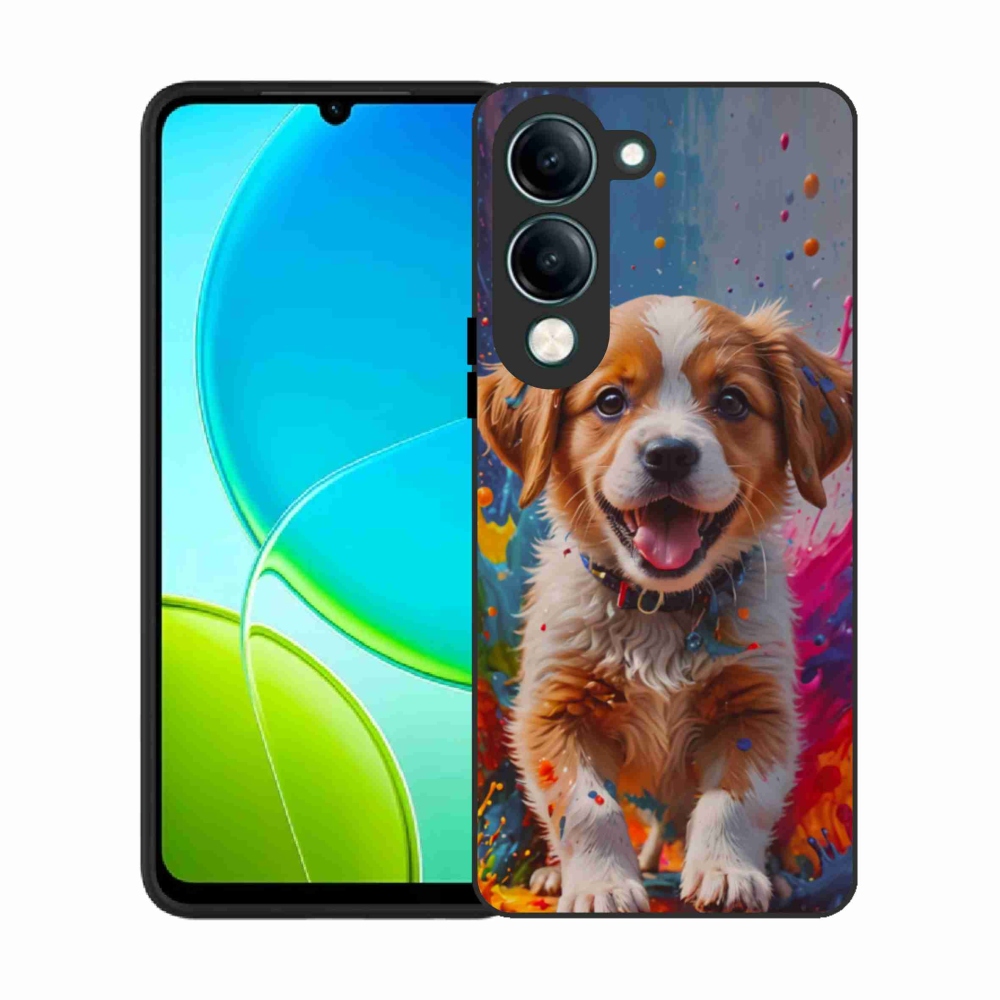 Gélburkolat mmCase a Vivo Y29S 5G-hez - aranyos kiskutya 3