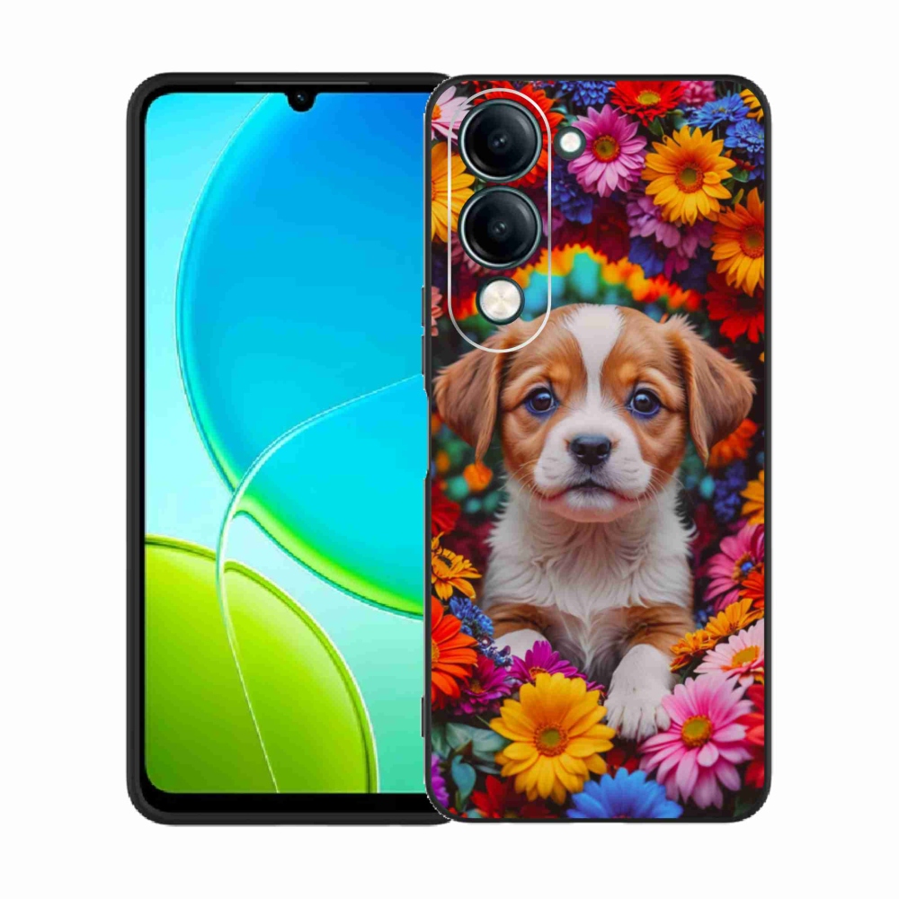 Gél borító mmCase a Vivo Y29S 5G számára - aranyos kiskutya