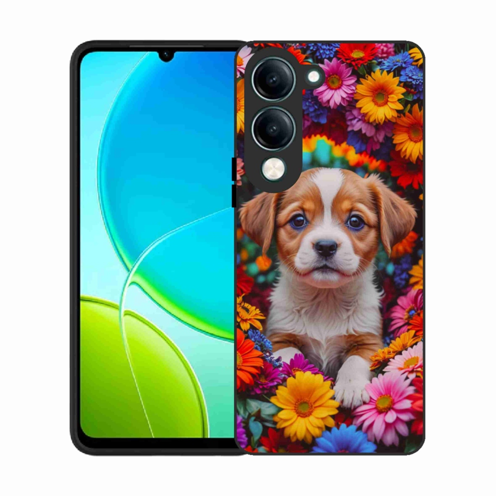 Gél borító mmCase a Vivo Y29S 5G számára - aranyos kiskutya