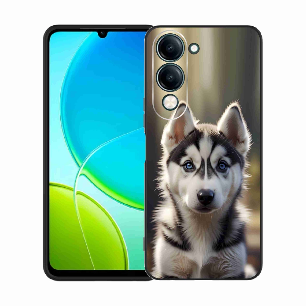 Gél borítás mmCase a Vivo Y29S 5G számára - aranyos szibériai husky