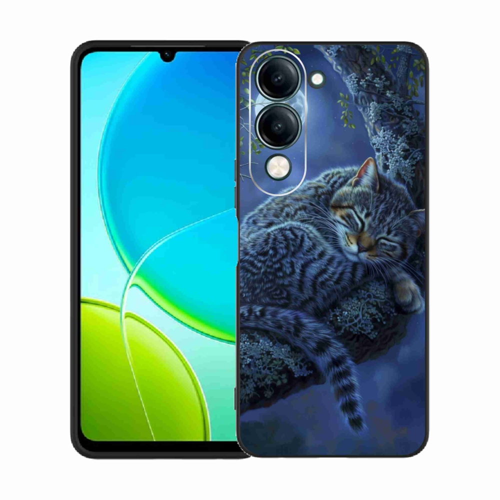 Zselés borítás mmCase a Vivo Y29S 5G készülékhez - alvó macska