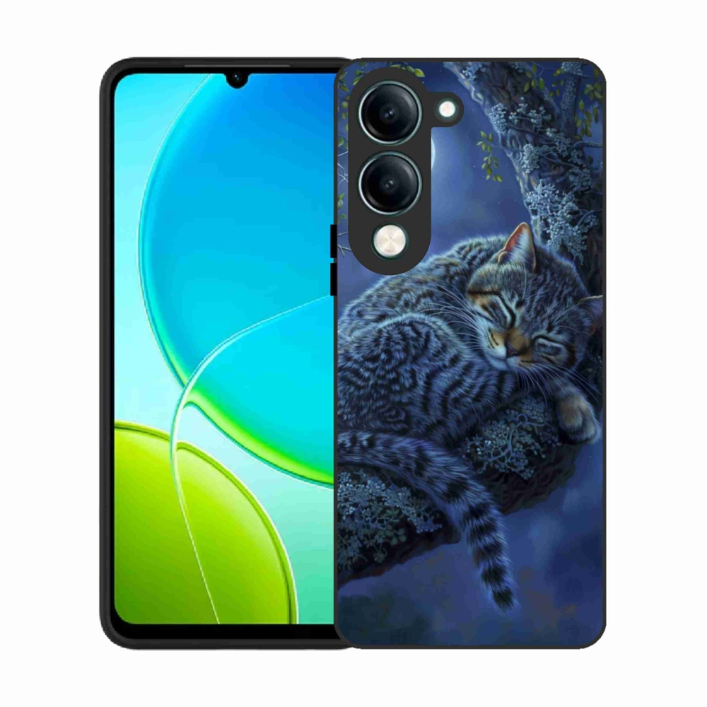 Zselés borítás mmCase a Vivo Y29S 5G készülékhez - alvó macska