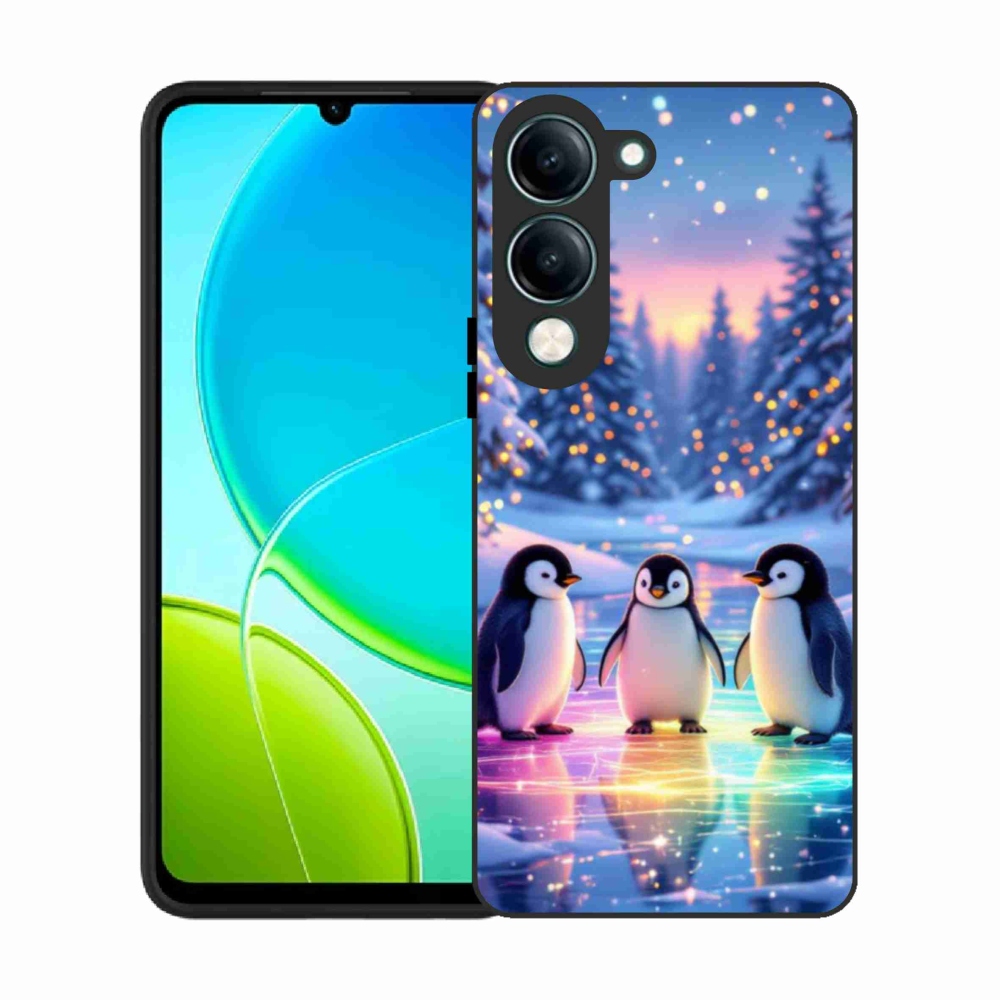Gél borítás mmCase a Vivo Y29S 5G készülékhez - Pingvinek