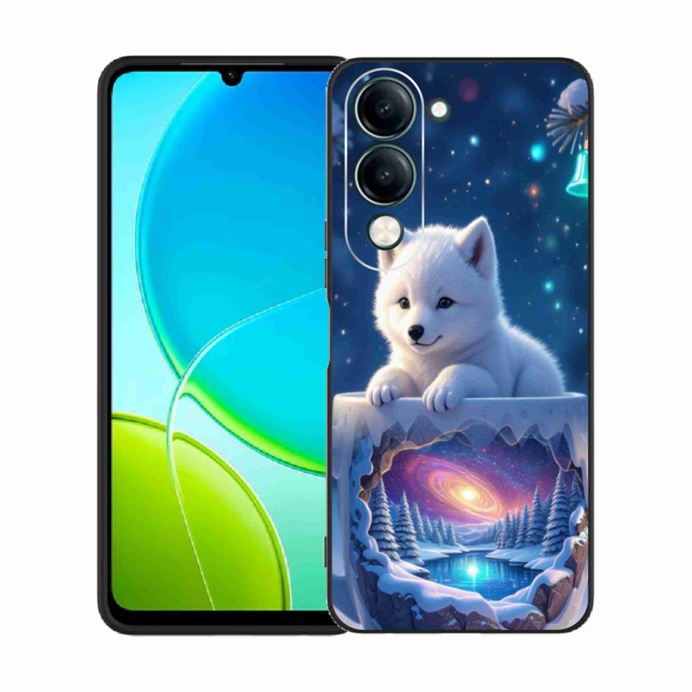 Gél borító mmCase a Vivo Y29S 5G-hez - Karácsonyi kölyökkutya