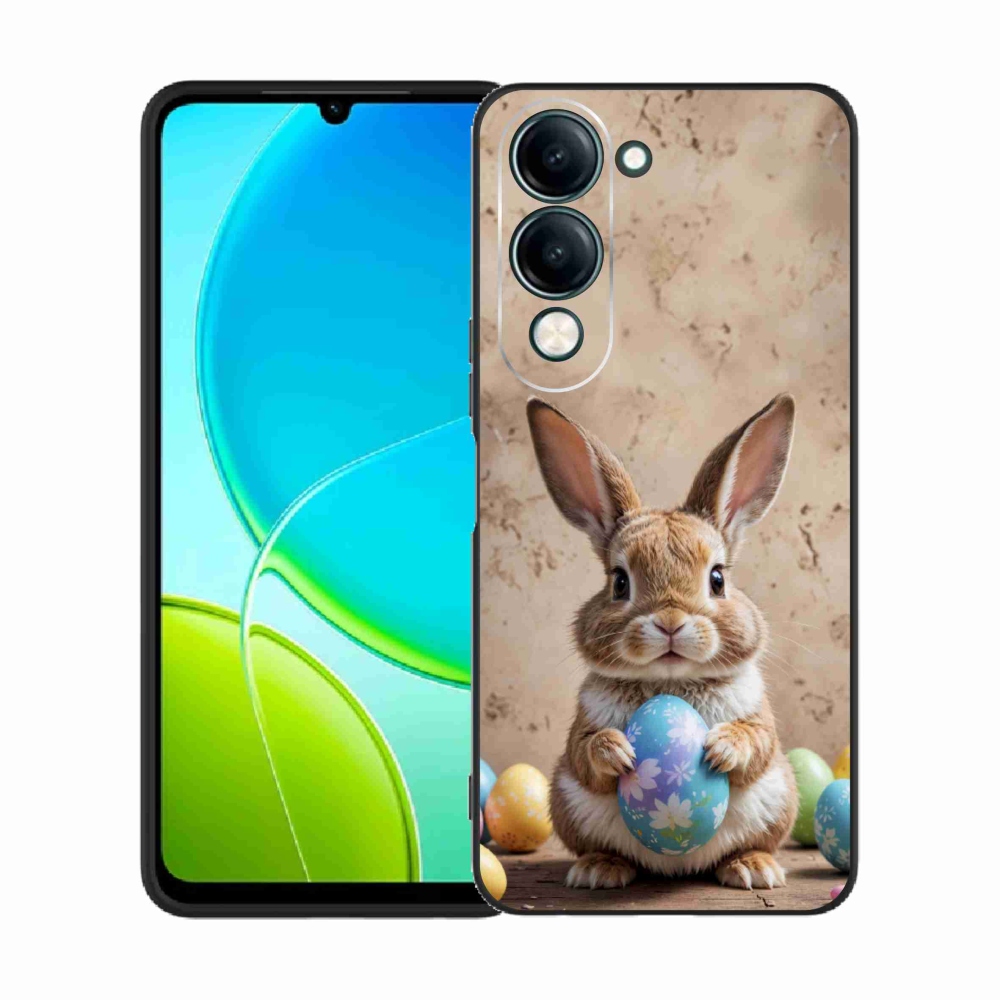 Gél borítás mmCase a Vivo Y29S 5G számára - Húsvéti nyuszi