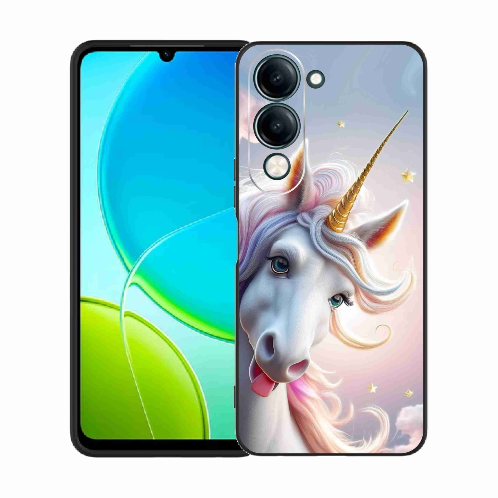 Gél borítás mmCase a Vivo Y29S 5G-hez - vidám egyszarvú