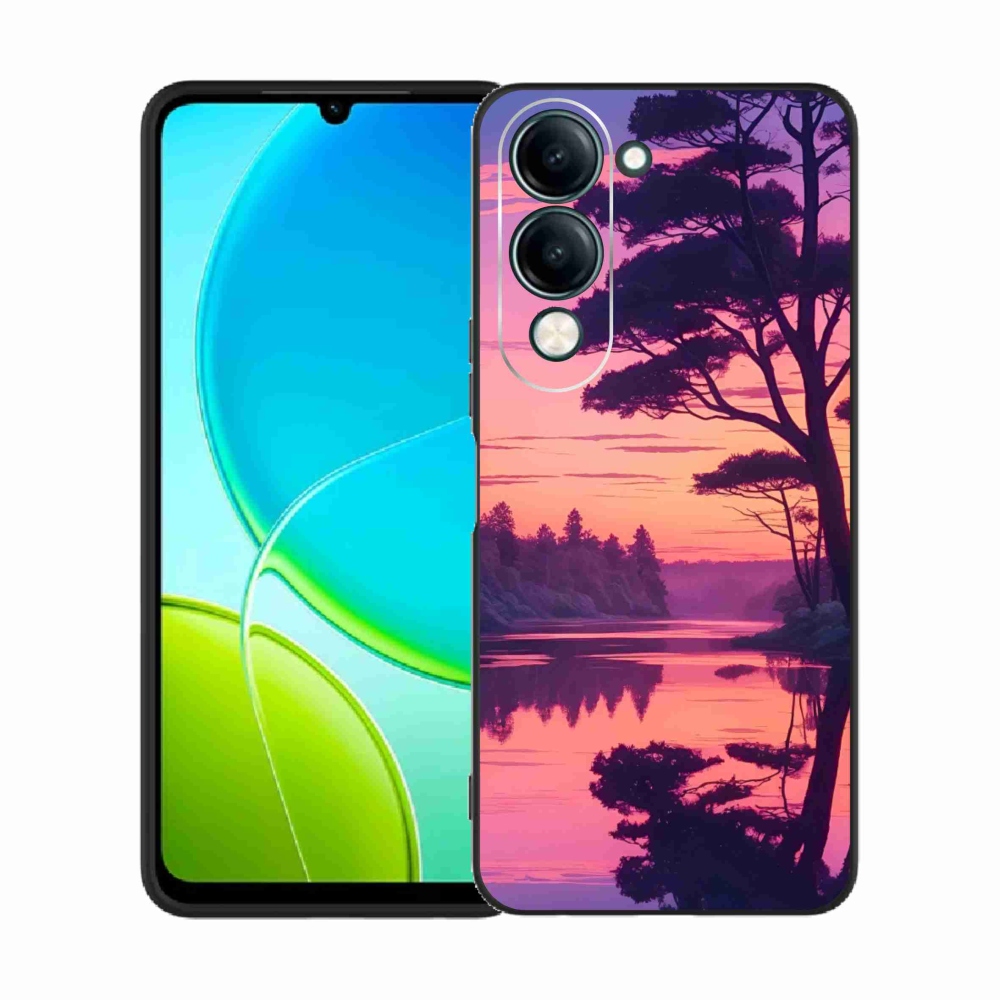 Gél borító mmCase a Vivo Y29S 5G-hez - naplemente a tó felett