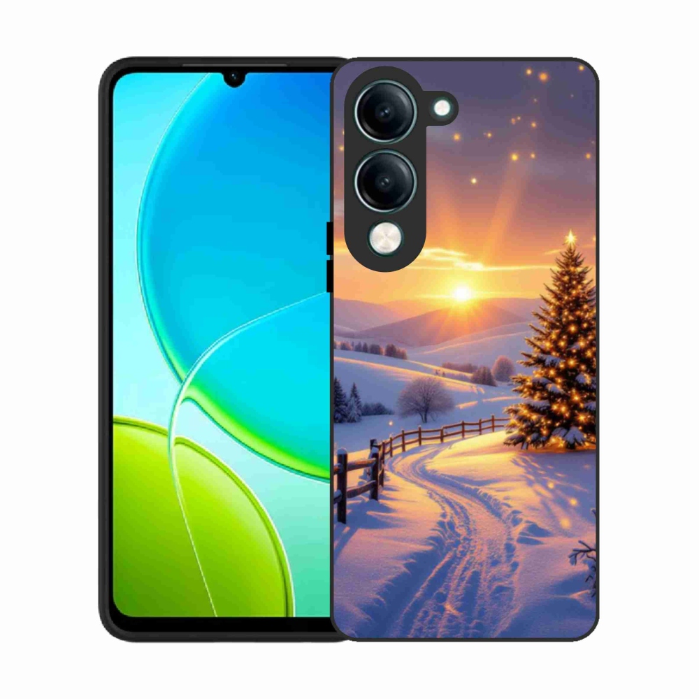 Gél borító mmCase a Vivo Y29S 5G számára - téli tájkép