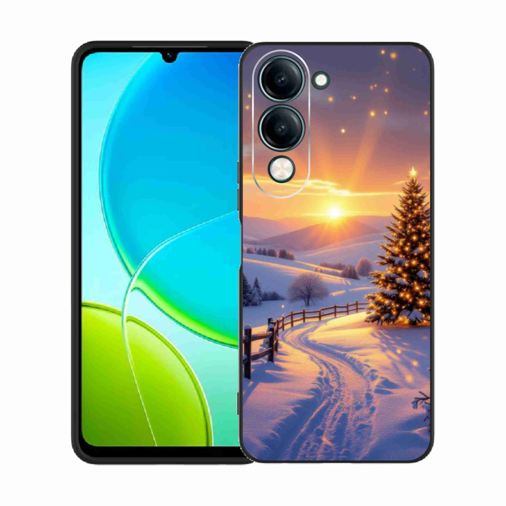 Gél borító mmCase a Vivo Y29S 5G számára - téli tájkép