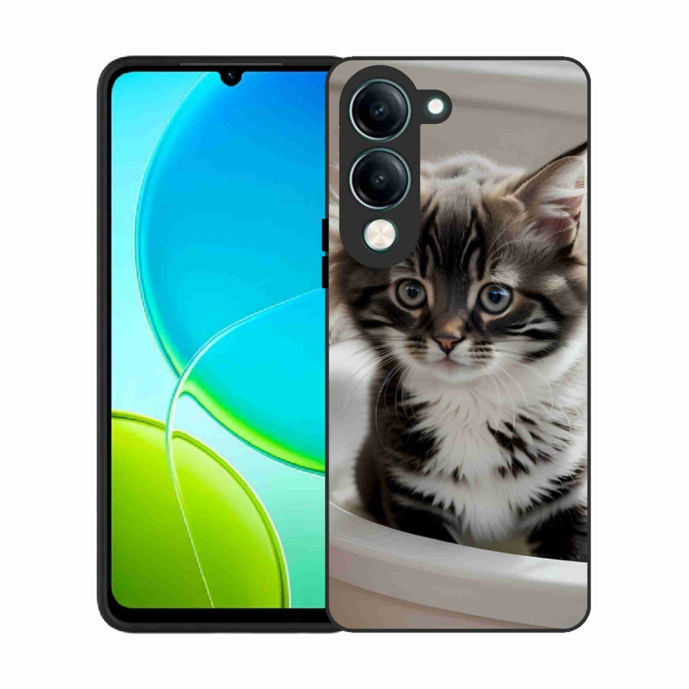 Gél borító mmCase a Vivo Y29S 5G készülékhez - kíváncsi cica