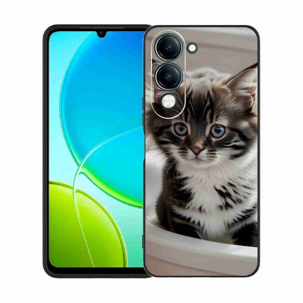 Gél borító mmCase a Vivo Y29S 5G készülékhez - kíváncsi cica