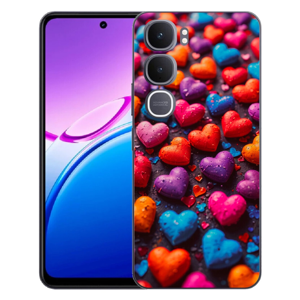 mmCase géltok a Vivo Y31 5G-hez – színes szívek