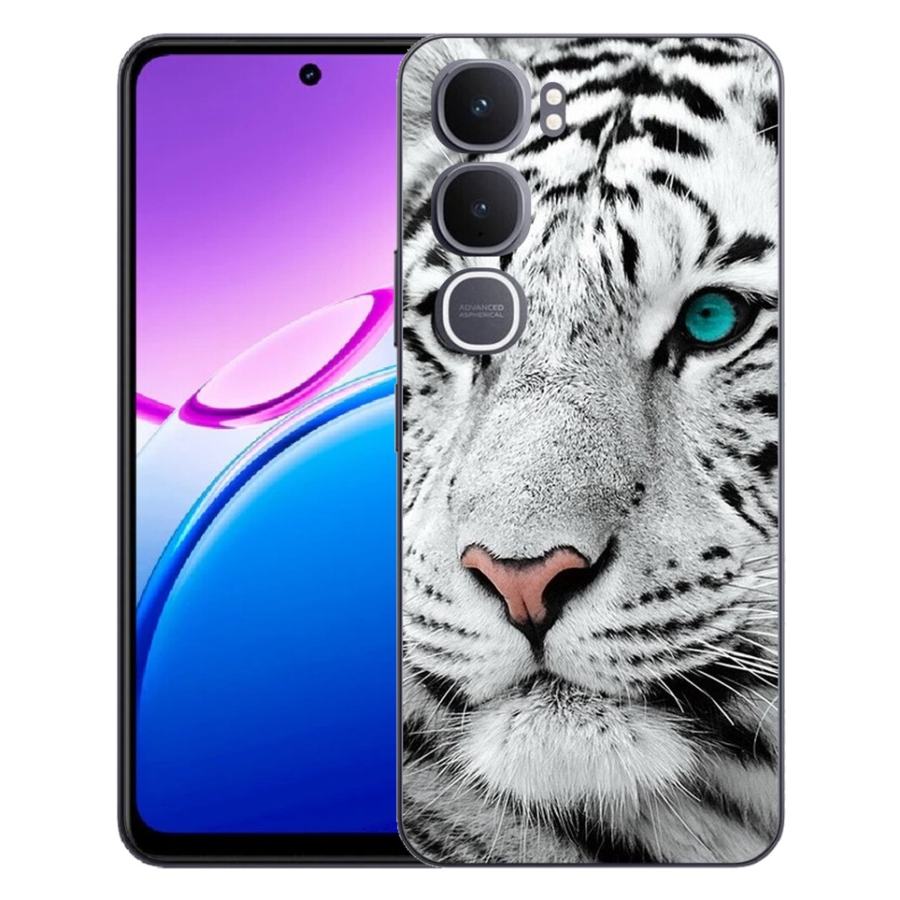 mmCase géltok a Vivo Y31 5G-hez – fehér tigris