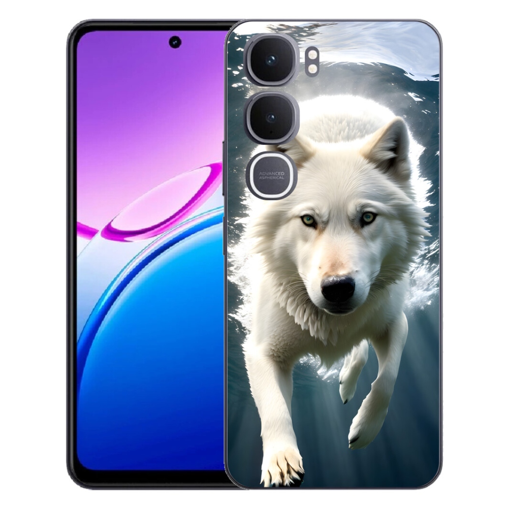 mmCase géltok a Vivo Y31 5G-hez – fehér farkas