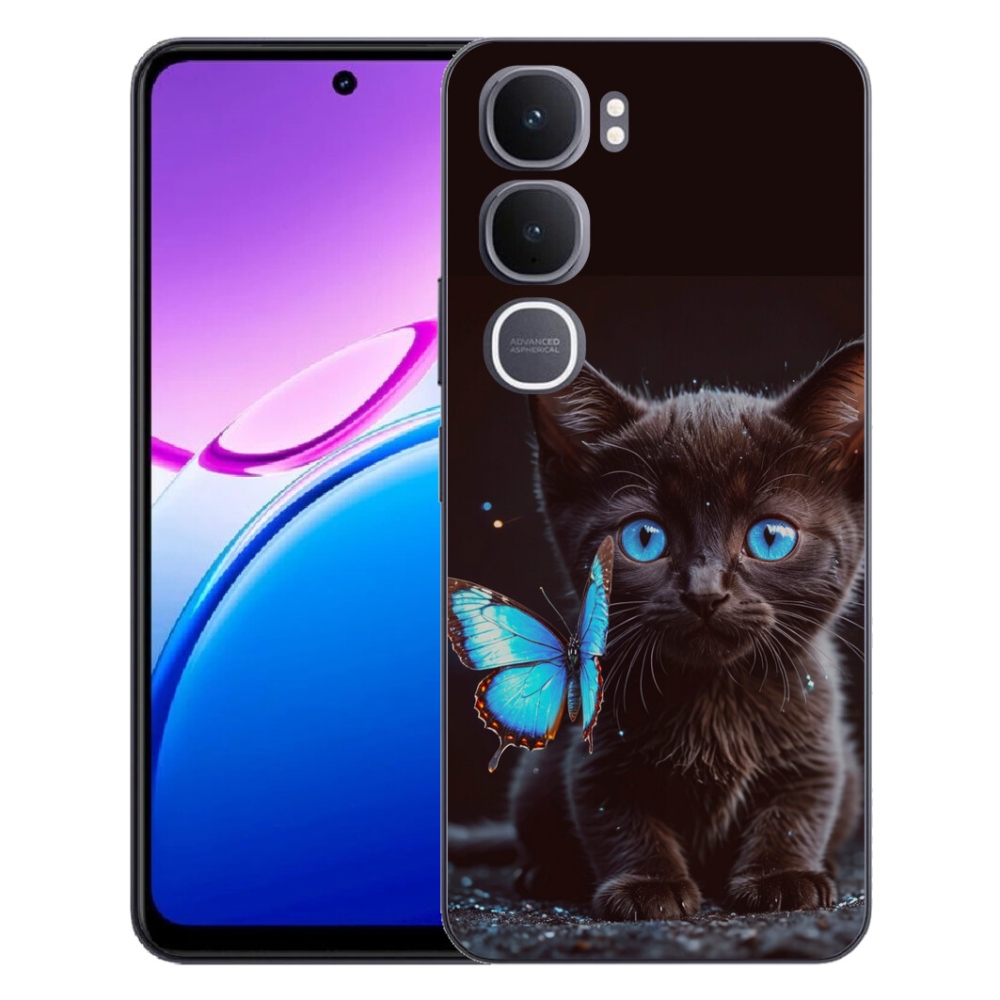 mmCase géltok a Vivo Y31 5G-hez – fekete cica 3