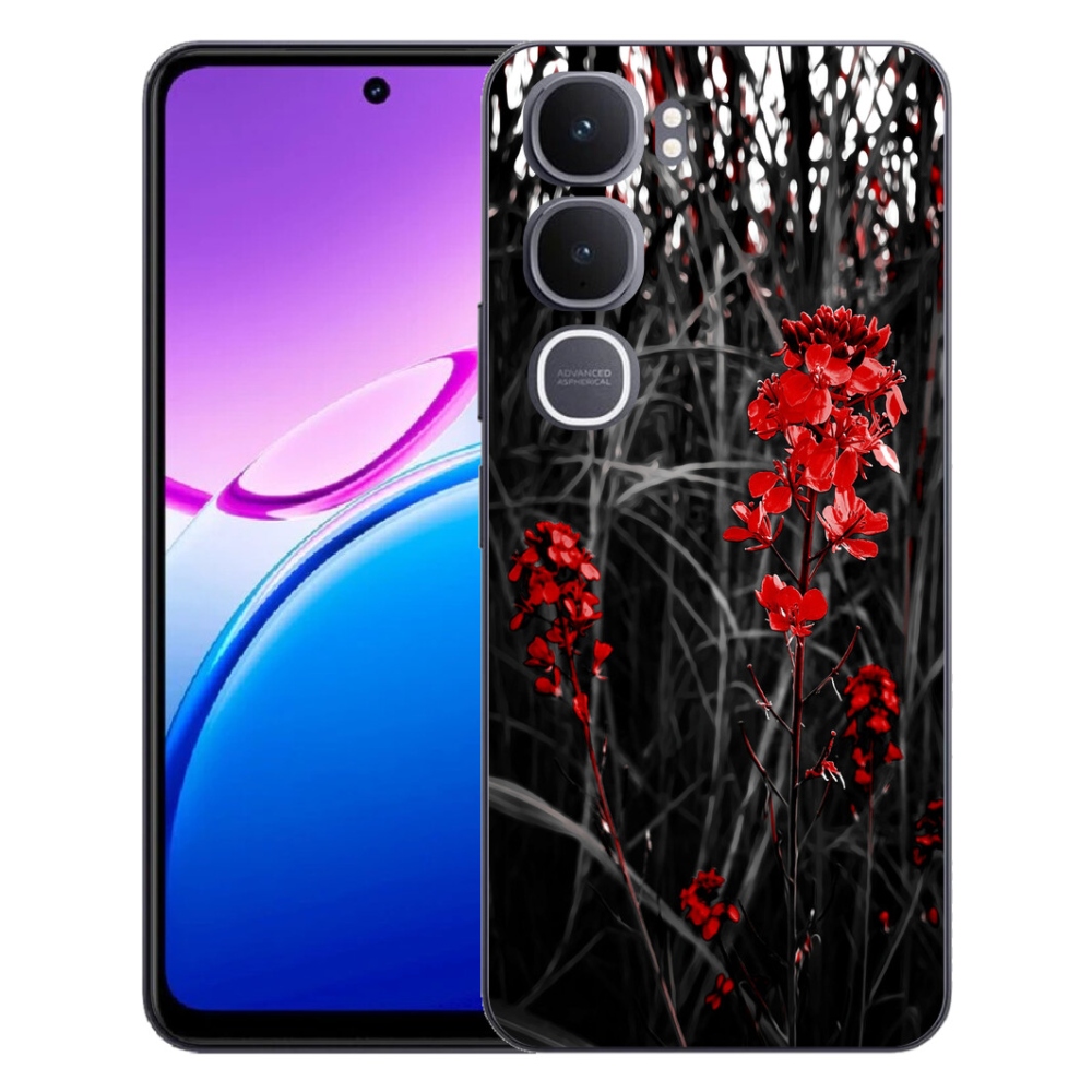 mmCase géltok a Vivo Y31 5G-hez – piros növény