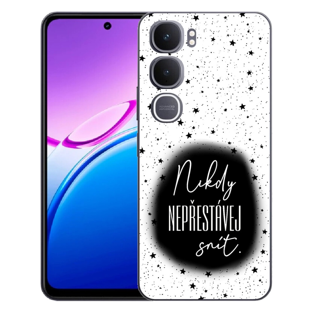 mmCase gél tok a Vivo Y31 5G-hez – 1. idézet, fekete-fehér háttér