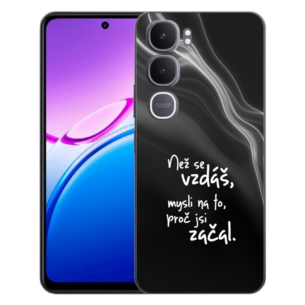 mmCase géltok a Vivo Y31 5G-hez – idézet 2, fekete háttérrel
