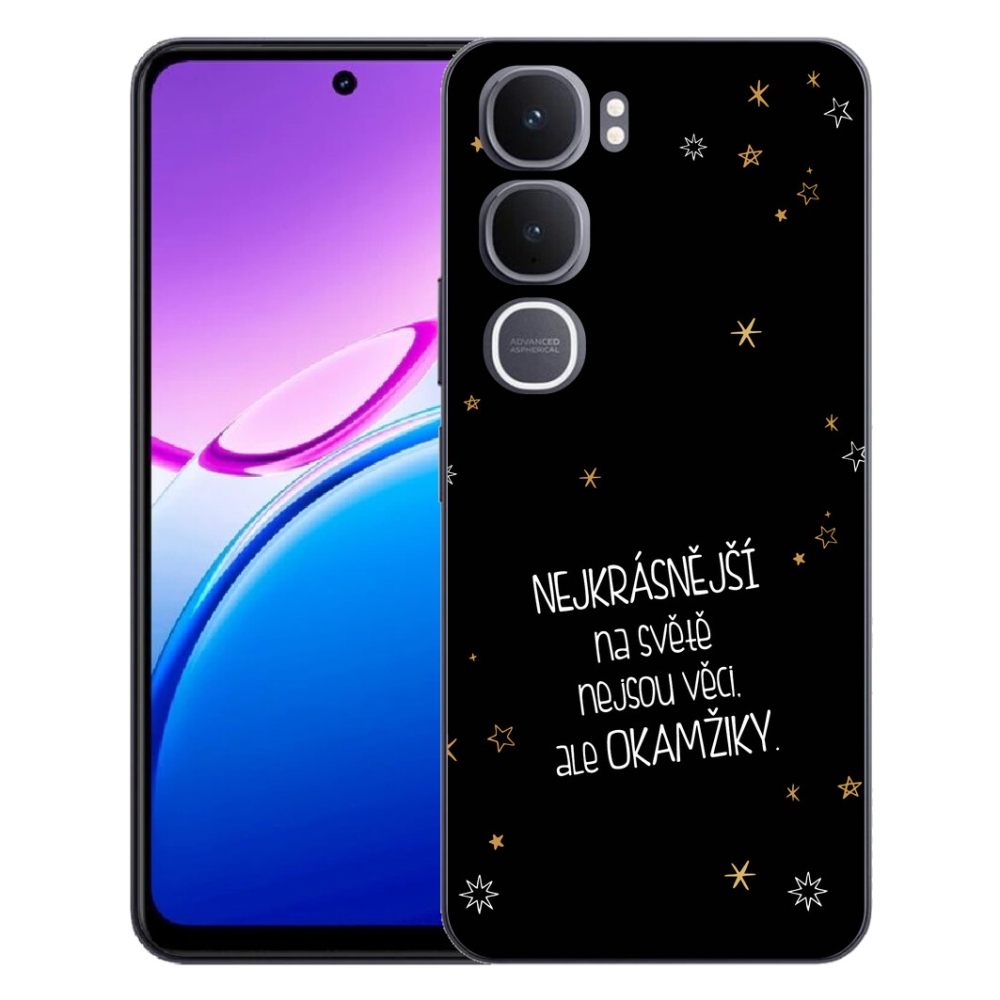 mmCase géltok a Vivo Y31 5G-hez – idézet 4, fekete háttérrel