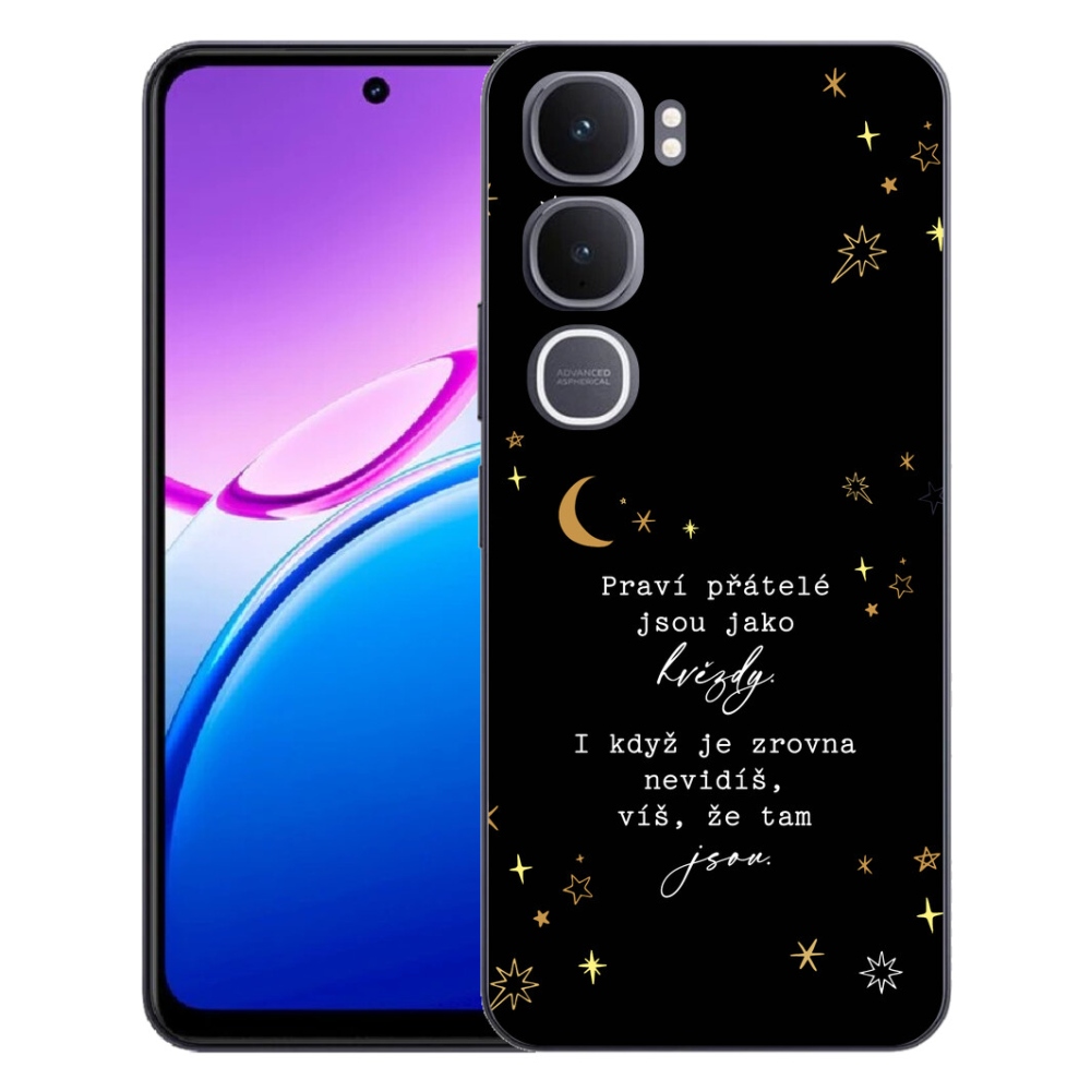 mmCase géltok a Vivo Y31 5G-hez – idézet 6, fekete háttérrel