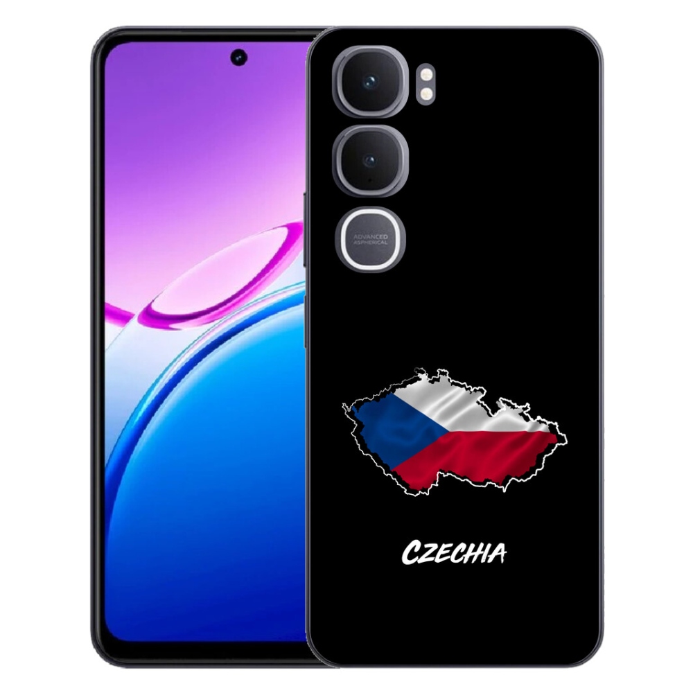 mmCase géltok a Vivo Y31 5G-hez – Czechia, fekete háttér