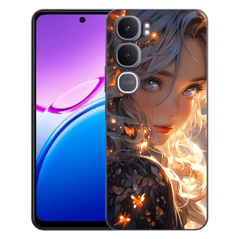 mmCase géltok a Vivo Y31 5G-hez – lány és pillangók