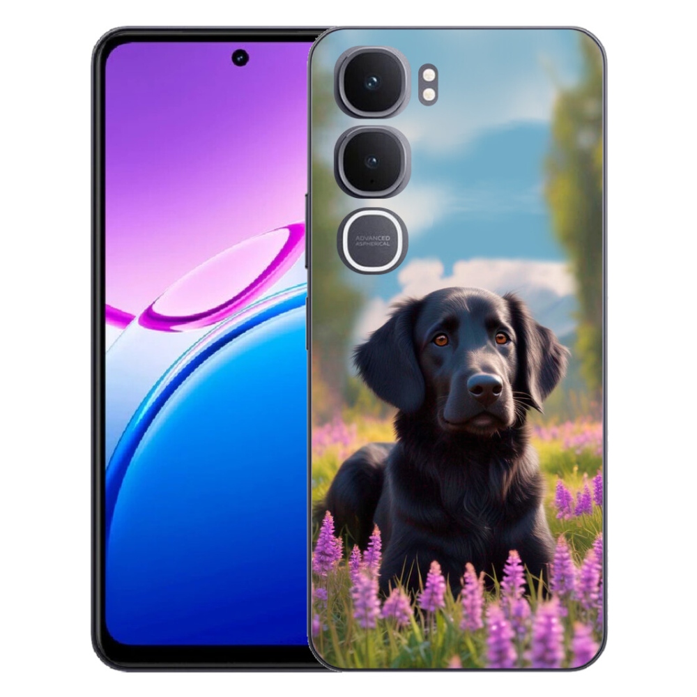 mmCase géltok a Vivo Y31 5G-hez – elegáns fekete retriever