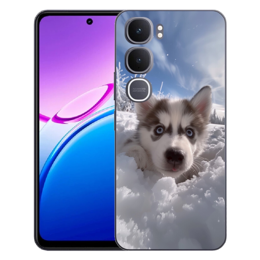 mmCase géltok a Vivo Y31 5G-hez – husky a hóban