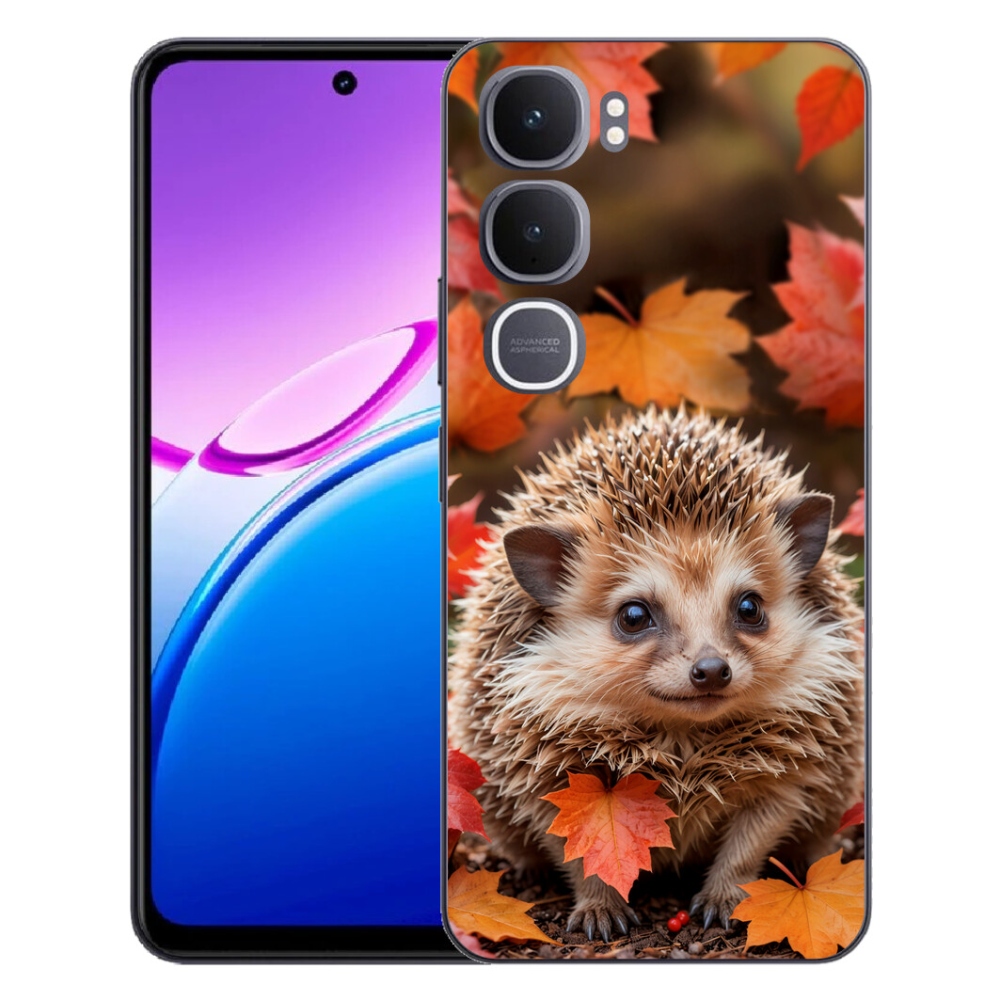 mmCase géltok a Vivo Y31 5G-hez – sündisznó a levelek között