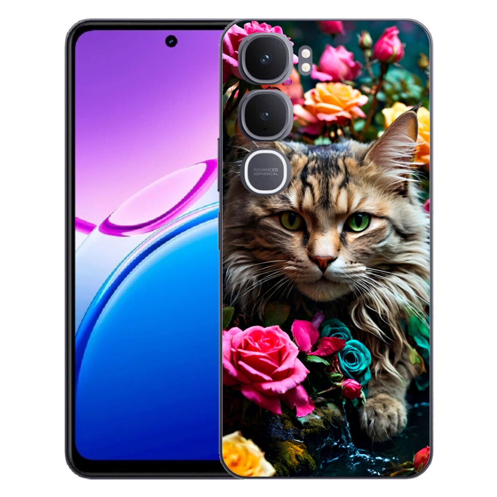 mmCase géltok a Vivo Y31 5G-hez – macskás mintázat 2
