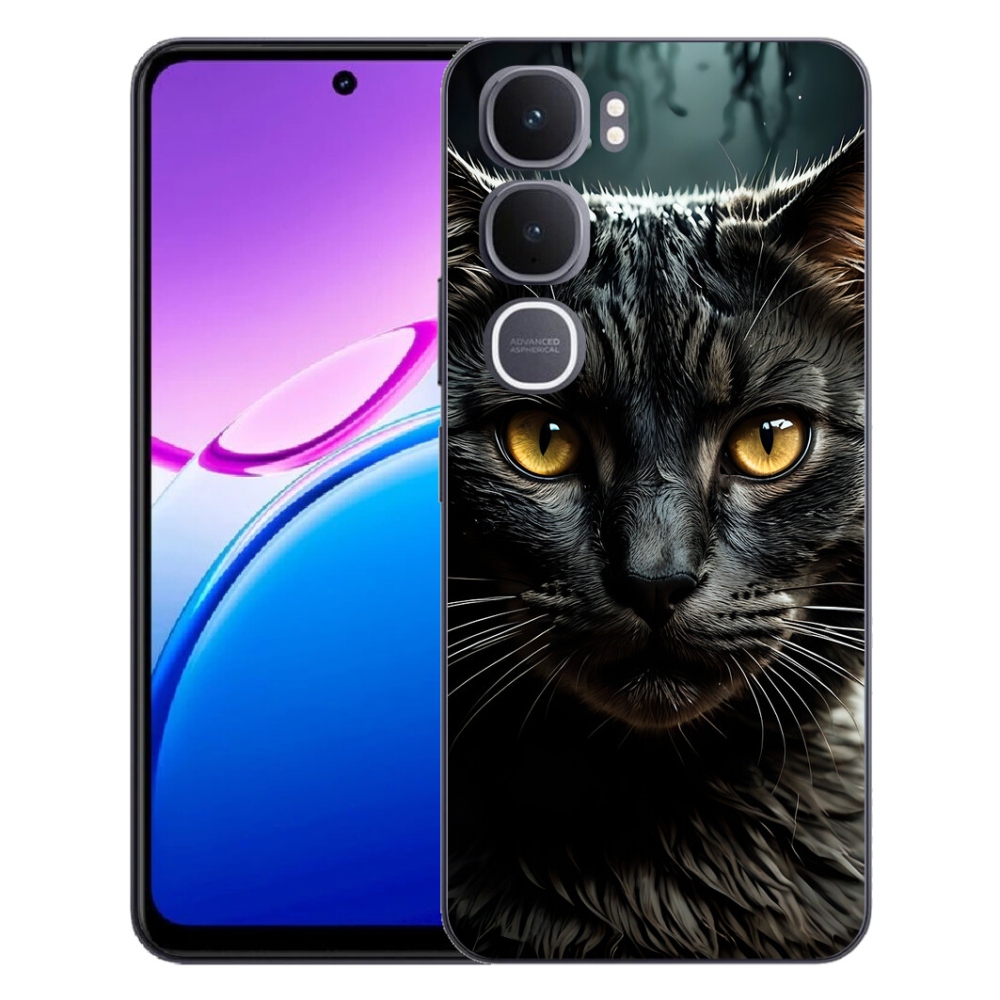 mmCase géltok a Vivo Y31 5G-hez – macskás mintázat 3