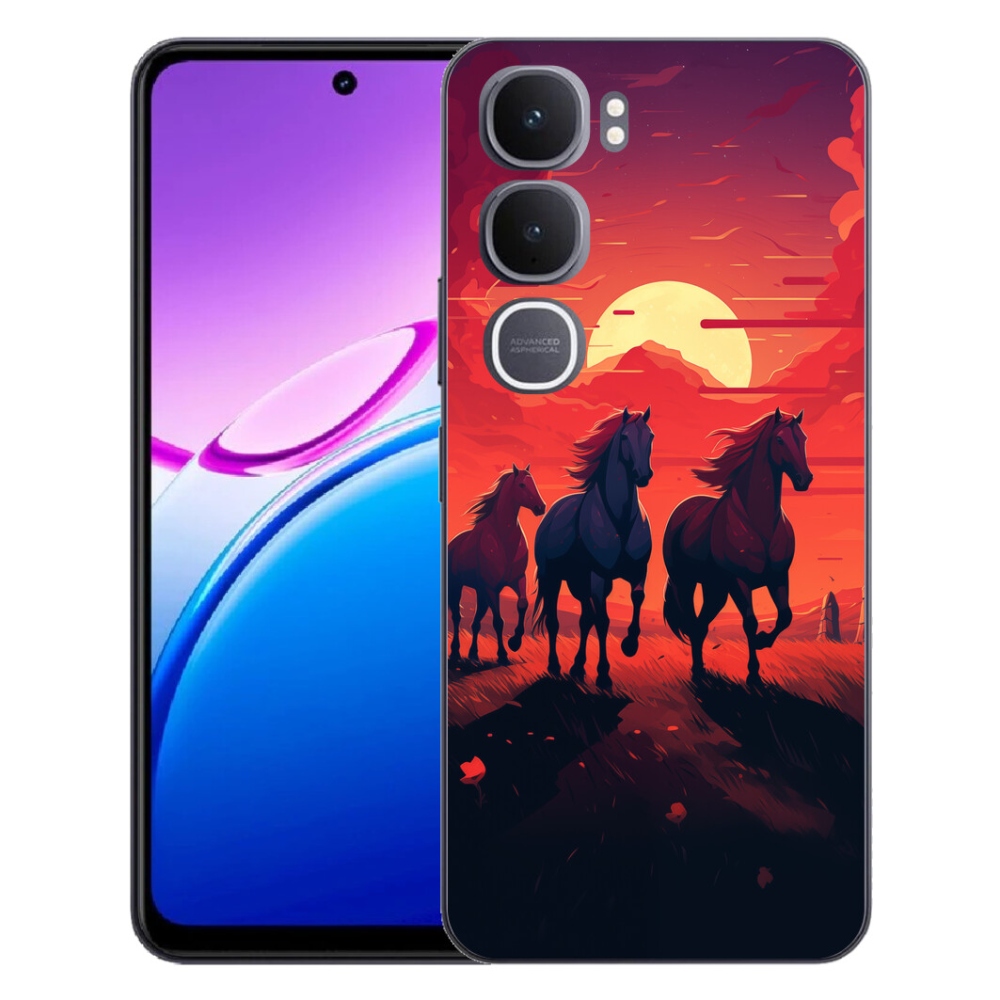 mmCase géltok a Vivo Y31 5G-hez – lovak és naplemente