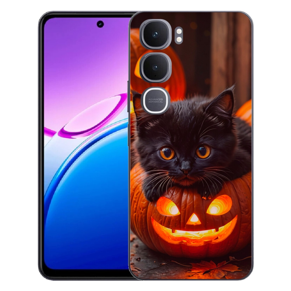 mmCase gél tok a Vivo Y31 5G-hez – cica és sütőtök