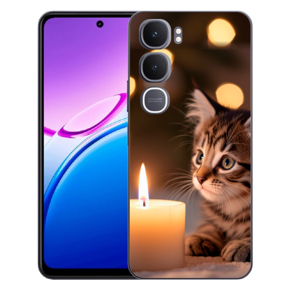 mmCase géltok a Vivo Y31 5G-hez – cica és gyertya