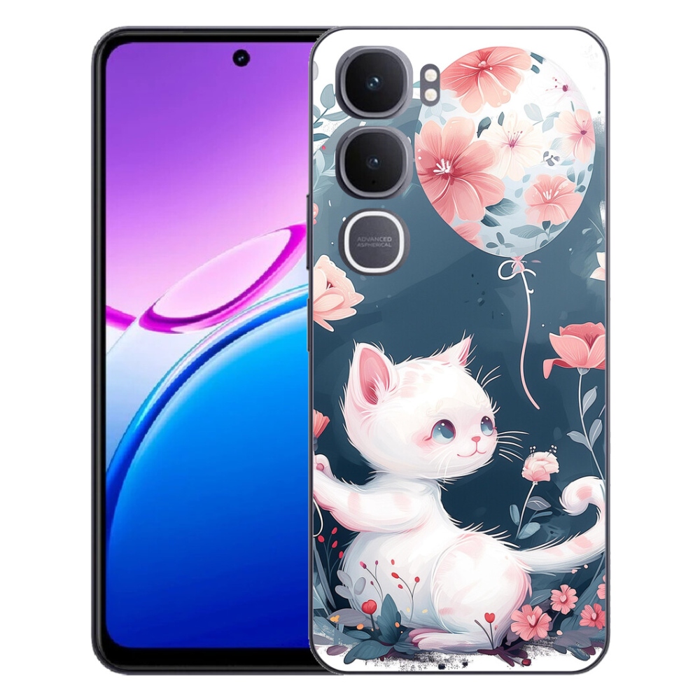 mmCase géltok a Vivo Y31 5G-hez – cica léggömbbel