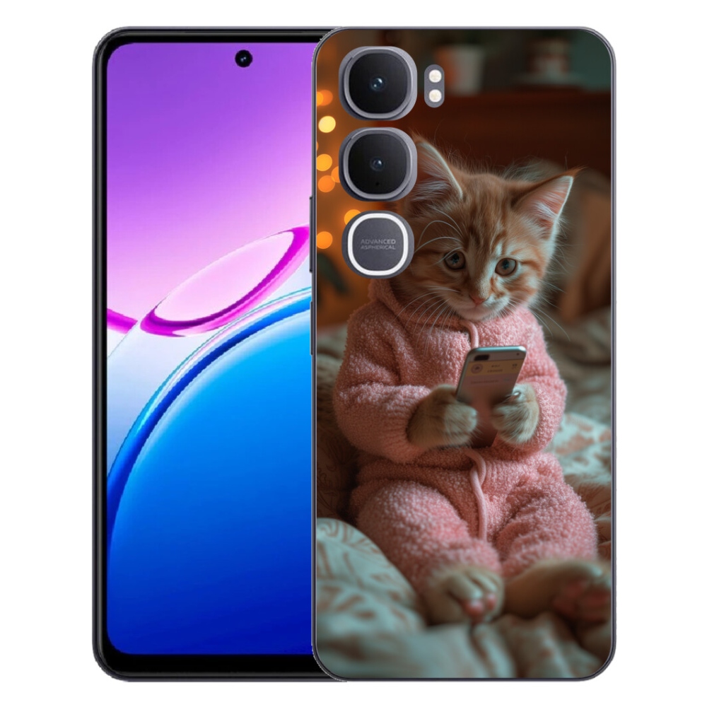 mmCase géltok a Vivo Y31 5G-hez – cica mobiltelefonnal