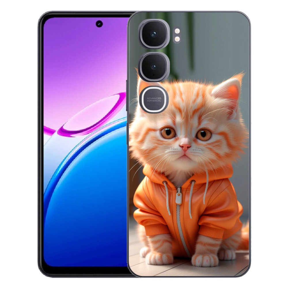 mmCase géltok a Vivo Y31 5G-hez – pulóveres cica