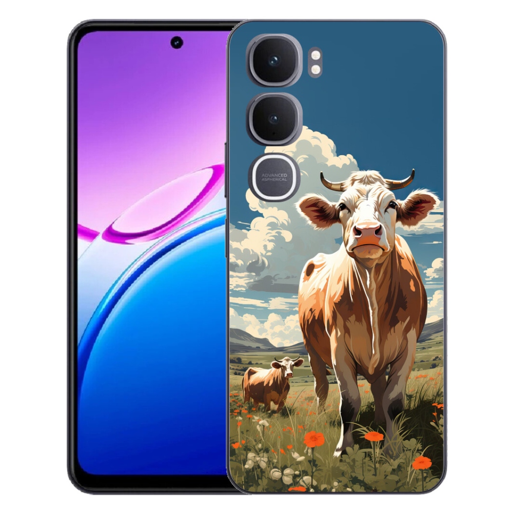 mmCase gélhuzat a Vivo Y31 5G-hez – tehenek a réten