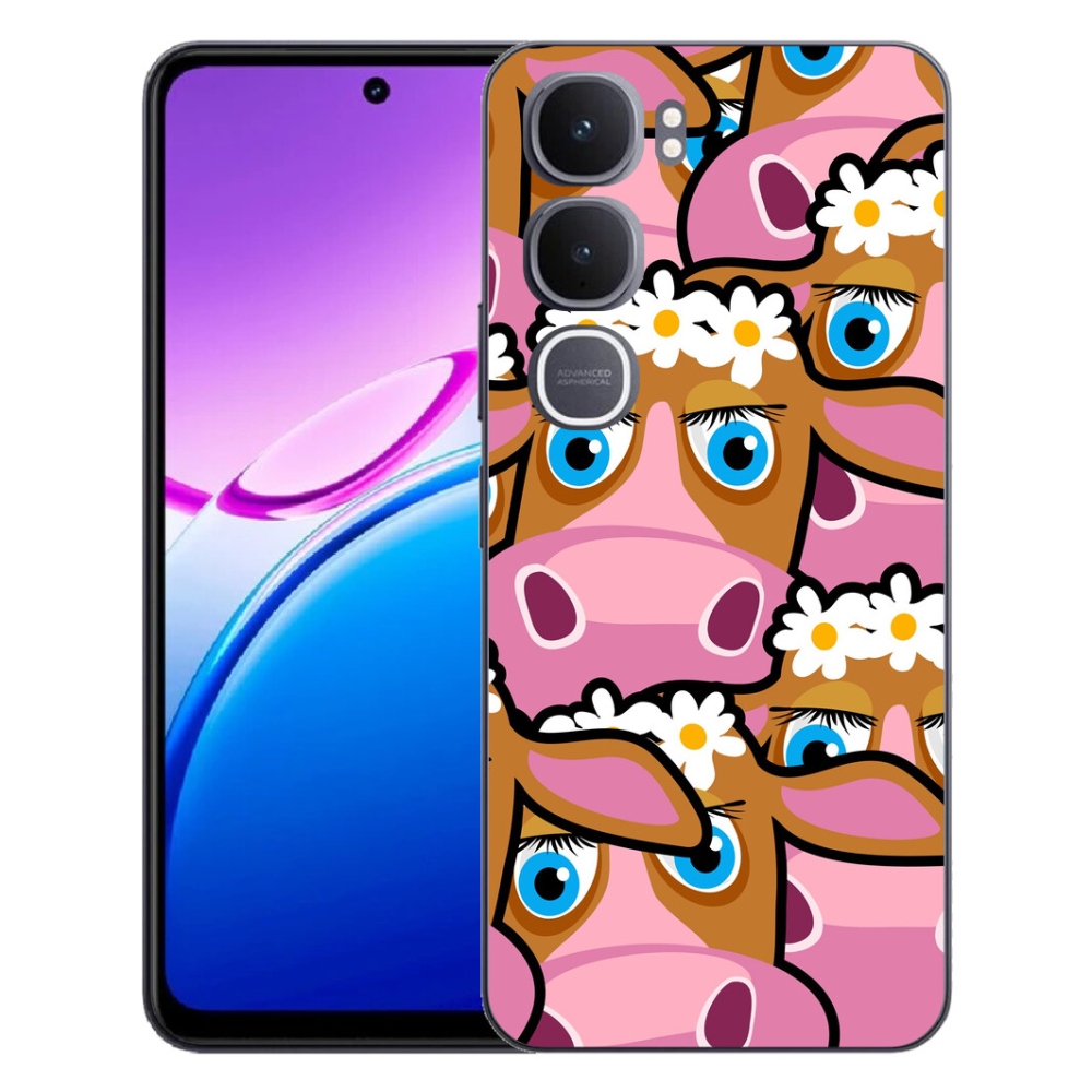 mmCase gél tok a Vivo Y31 5G-hez – rajzolt tehenek