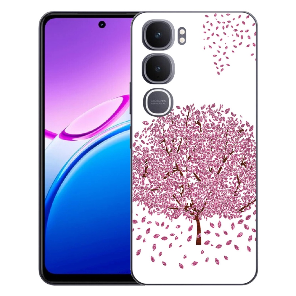 mmCase géltok a Vivo Y31 5G-hez – rajzolt fa levelekkel