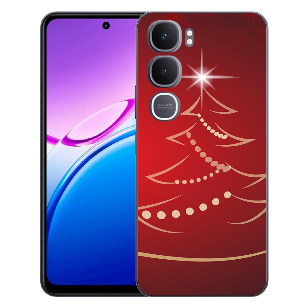 mmCase gél tok a Vivo Y31 5G-hez – rajzolt karácsonyfa