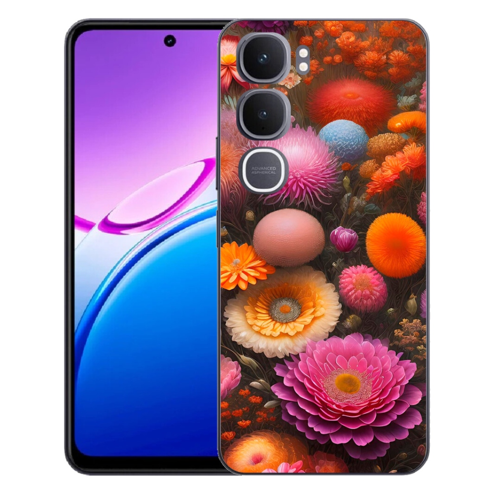 mmCase gél tok a Vivo Y31 5G-hez – virágkompozíció