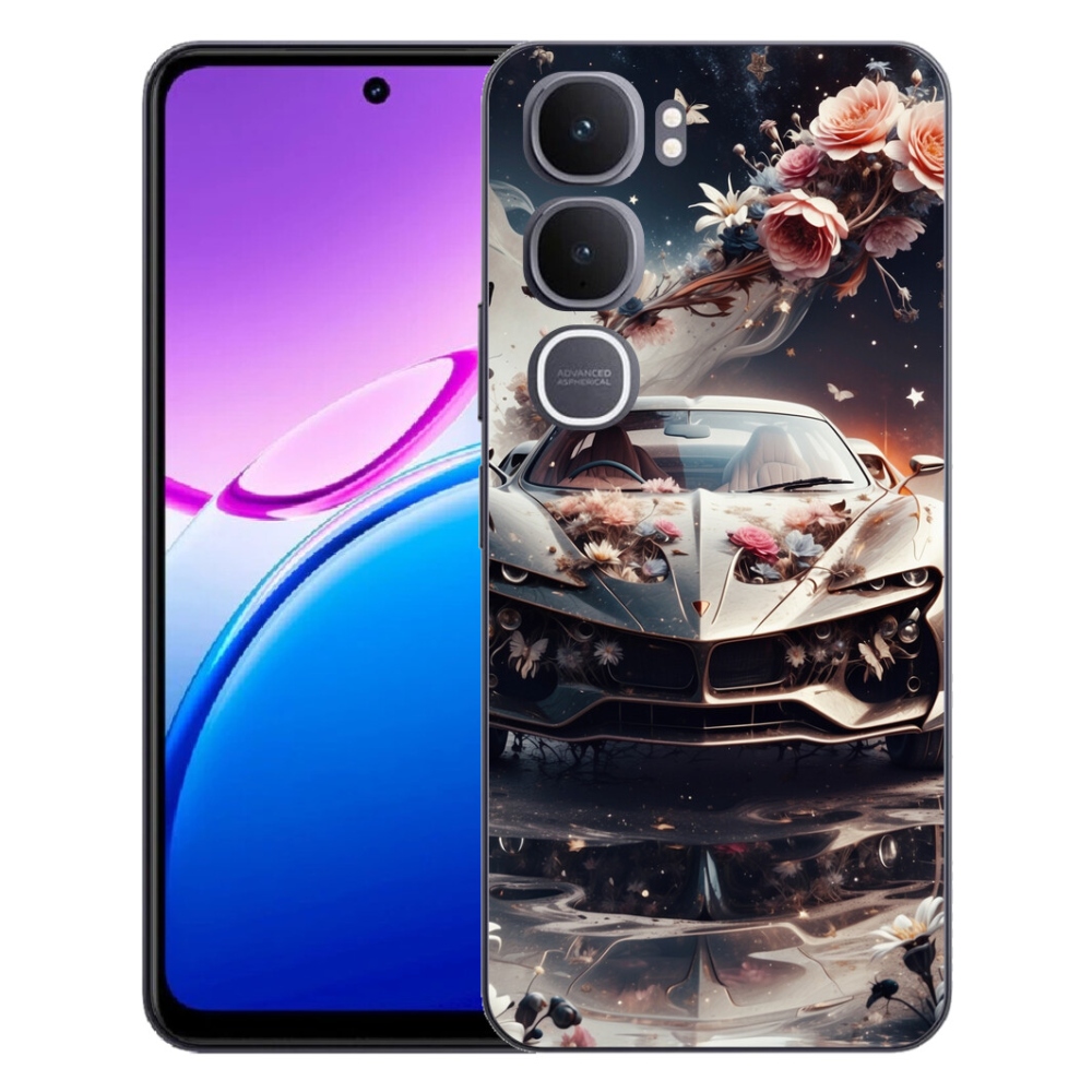 mmCase géltok a Vivo Y31 5G-hez – virágos sportautó